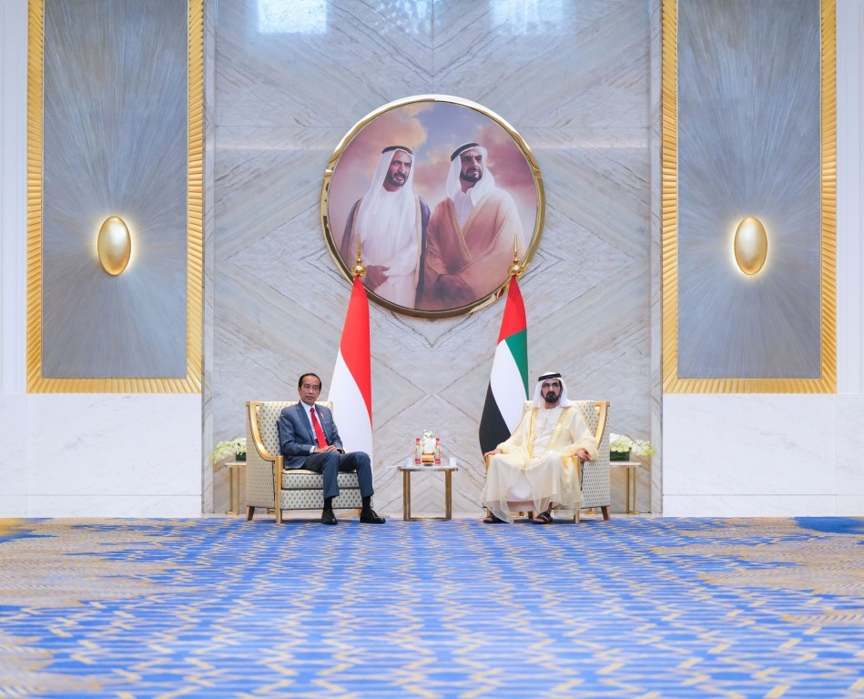 محمد بن راشد يستقبل رئيس إندونيسيا