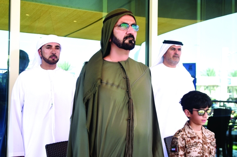 محمد بن راشد يشهد سباق يوم الشهيد للقدرة 