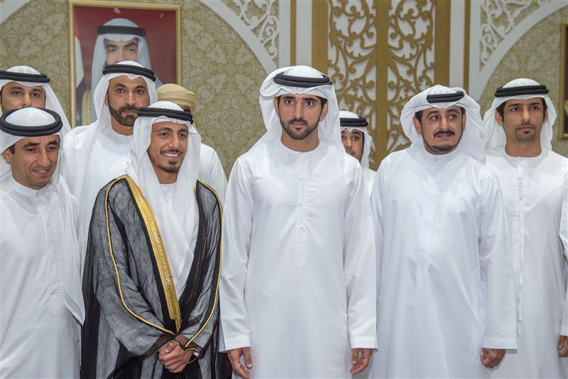 حمدان بن محمد يحضر افراح  المهيري