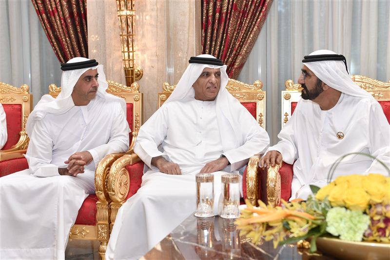 محمد بن راشد يتقبل تهاني حاكم رأس الخيمة وعمار النعيمي ومحمد بن سعود بحلول رمضان المبارك