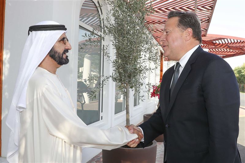 محمد بن راشد يستقبل رئيس بنما