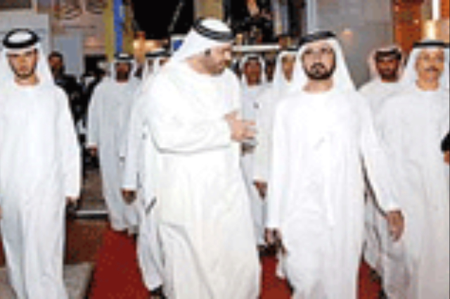 محمد بن راشد يودع الرئيس السوري