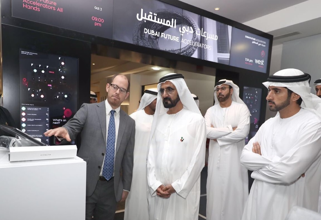 محمد بن راشد يفتتح مسرعات دبي للمستقبل 