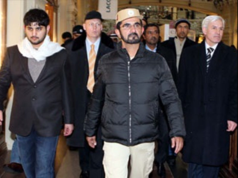 محمد بن راشد يستقبل ولي عهد ونائب حاكم رأس الخيمة  وولي عهد عجمان 