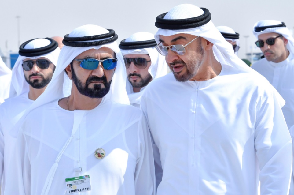 محمد بن راشد يلتقي محمد بن زايد في معرض دبي للطيران