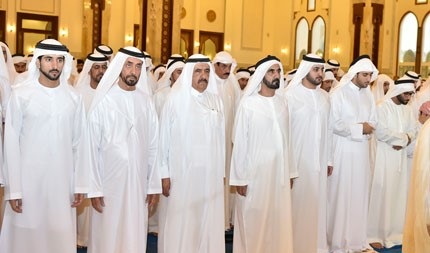 Mohammed bin Rashid Performs Eid Al Fitr Prayer at Sheikh Rashid Mosque at Zabeel, Dubai