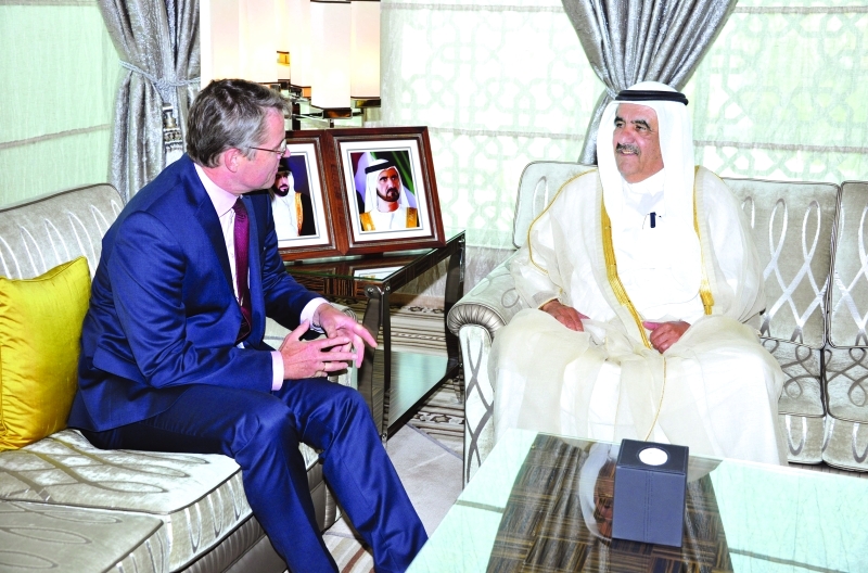Hamdan bin Rashid receives German Consul General 