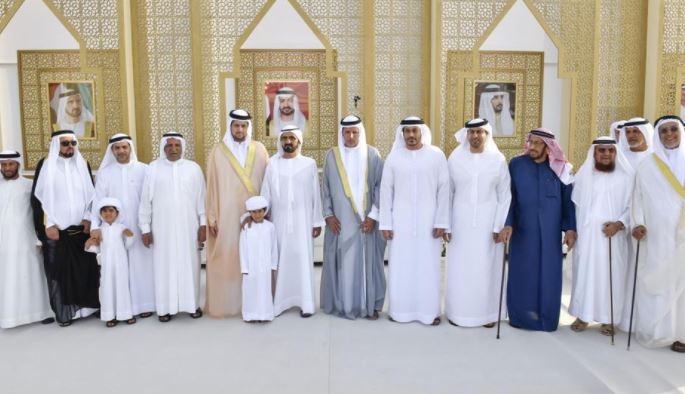 محمد بن راشد يحضر أفراح مجرن والمهيري