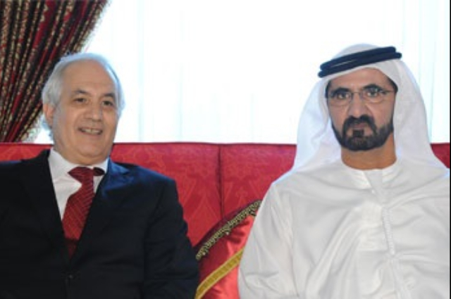 محمد بن راشد يستقبل وفدا اقتصاديا ايطاليا