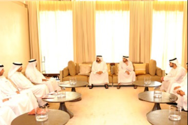 Mohammed bin Rashid receives Arabic Language Protection Society board