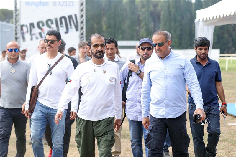 نائب رئيس الدولة يشهد مهرجان محمد بن راشد للقدرة في إيطاليا