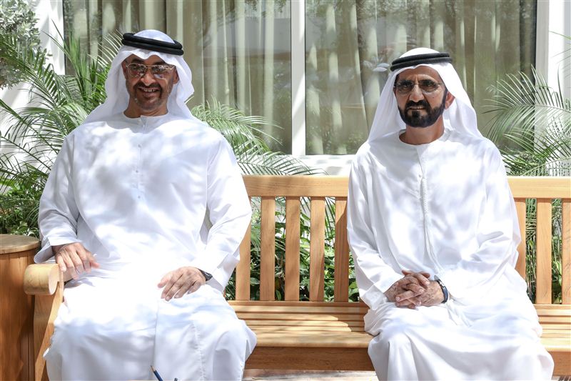 محمد بن راشد ومحمد بن زايد يبحثان قضايا وطنية