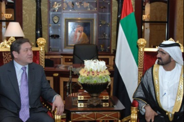 Mohammed Bin Rashid receives the Mongolian President