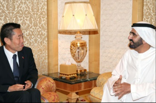 محمد بن راشد يشهد سباق راشد بن حمدان للقدرة .