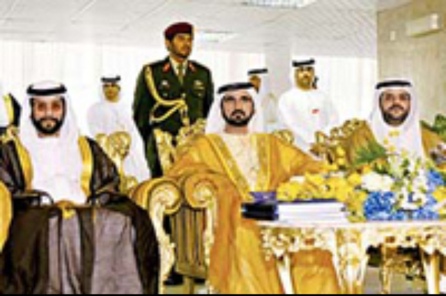 محمد بن راشد يستقبل ولي عهد الشارقة وعجمان وأعضاء اللجنة التنظيمية  لجائزة دبي  للقرآن الكريم