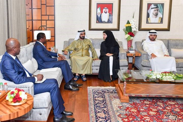 محمد بن راشد يستقبل رئيس توغو 