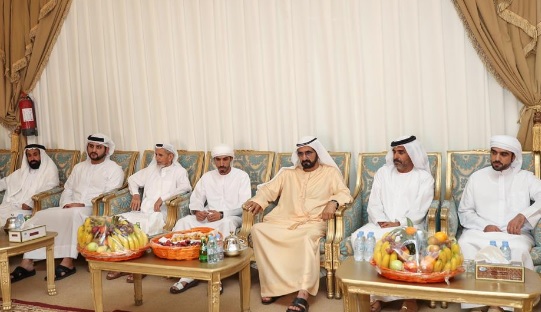 محمد بن راشد يعزي بوفاة أحمد عبيد بالكديدا الفلاسي