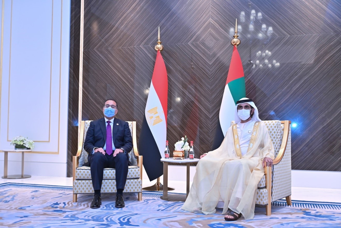 Mohammed bin Rashid meets with Egyptian PM at Expo 2020
