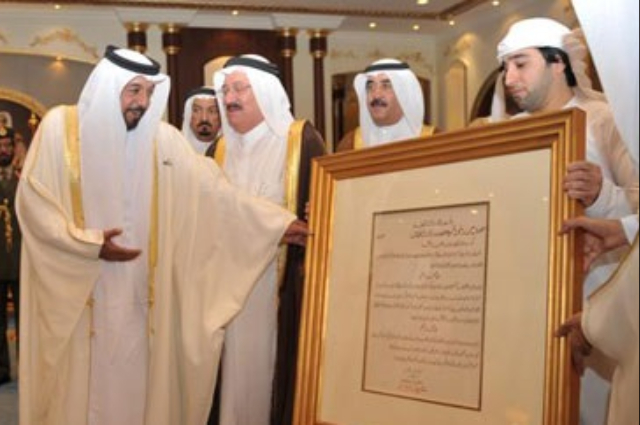 حمدان بن راشد يستقبل القنصل الفرنسي الجديد