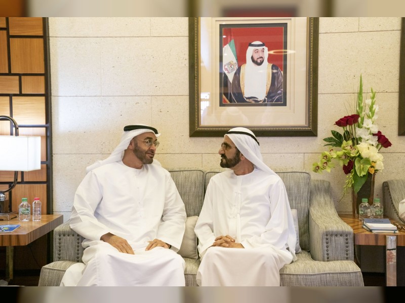 محمد بن راشد يلتقي أخاه محمد بن زايد