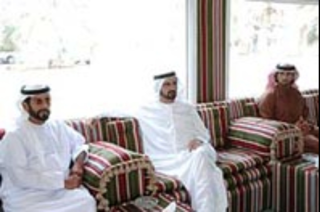 مكتوم بن محمد بن راشد يحضر حفل زفاف نجل عبدالله الشيباني