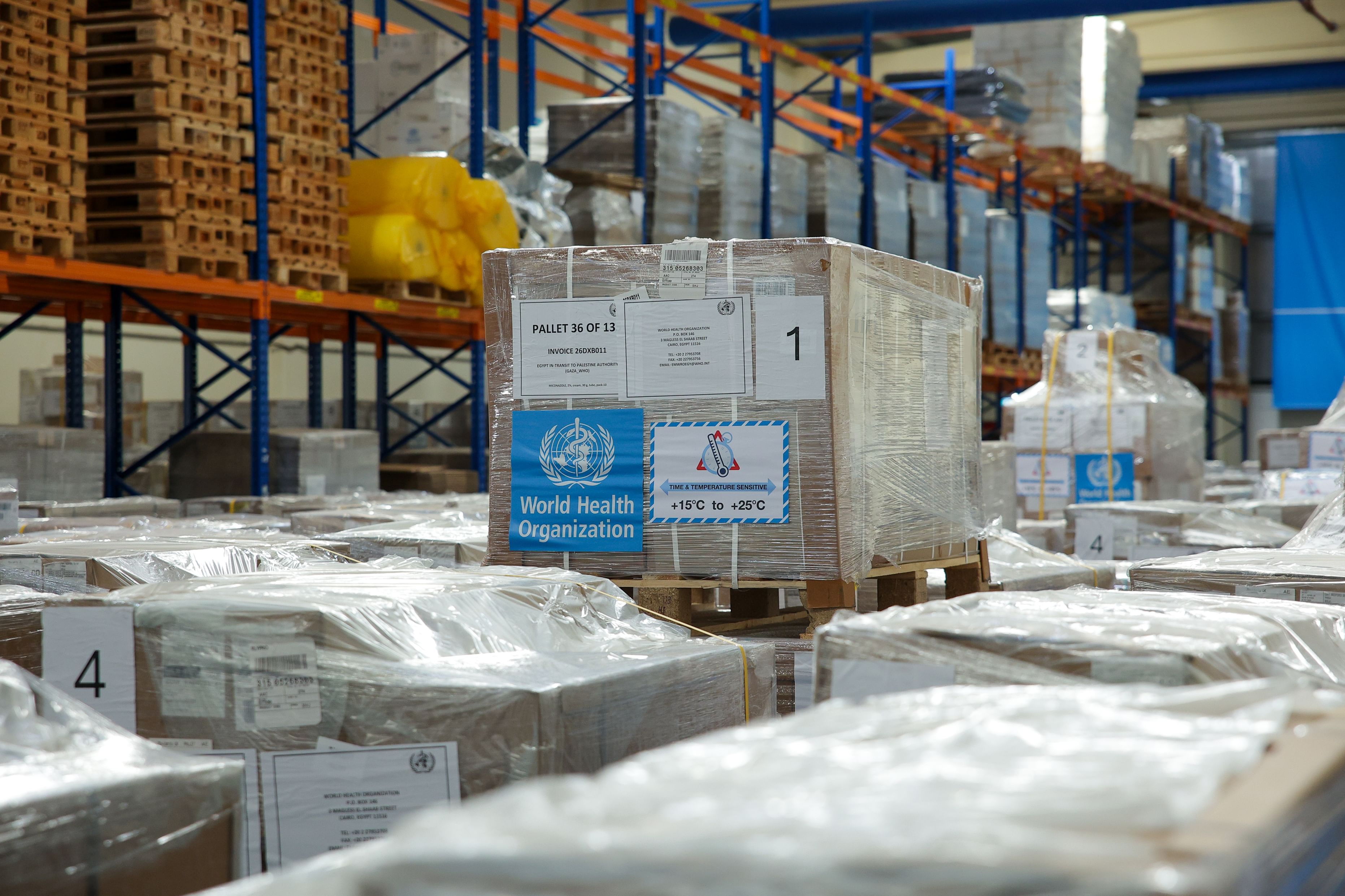 بتوجيهات محمد بن راشد/ دبي الإنسانية تنقل شحنة مساعدات طبية حيوية لمنظمة الصحة العالمية إلى غزة