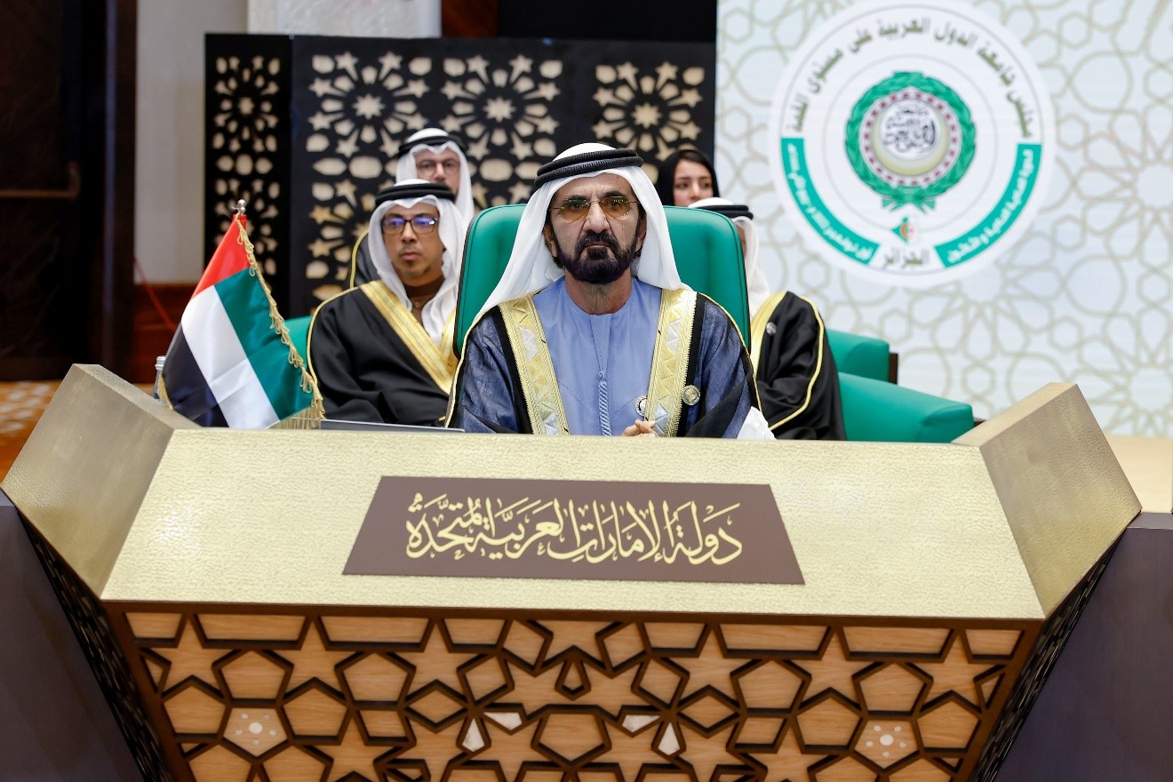 محمد بن راشد يشارك على رأس وفد دولة الإمارات في القمة العربية الـ"31" في الجزائر