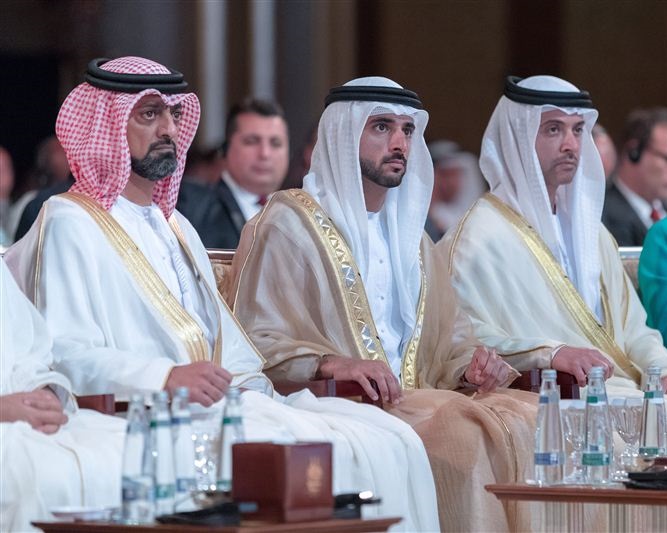 حمدان بن محمد يشهد انطلاق مؤتمر "الحفاظ على التراث الثقافي المهدد بالخطر"