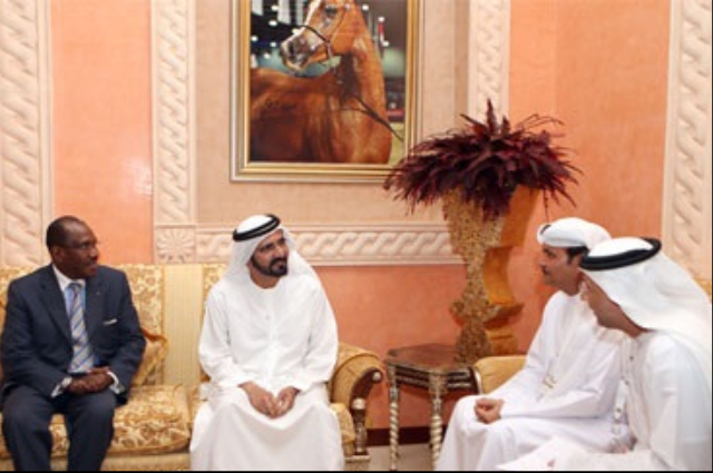 محمد بن راشد يستقبل وزير المالية الجزائري