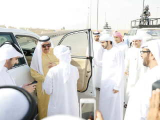 Hamdan bin Mohammed and Hamdan bin Rashid attend finale of Tamhidi Al Marmoom
