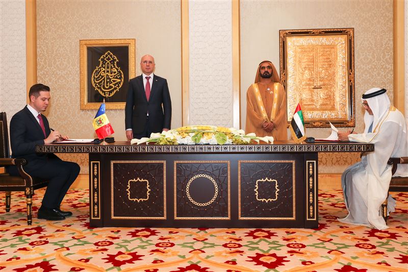 محمد بن راشد يستقبل رئيس وزراء مولدوفا