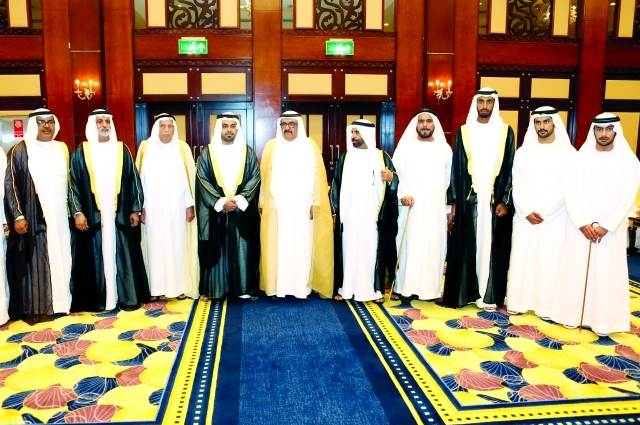 محمد بن راشد يستقبل وفود ونجوم الدورة الدولية لكرة القدم 