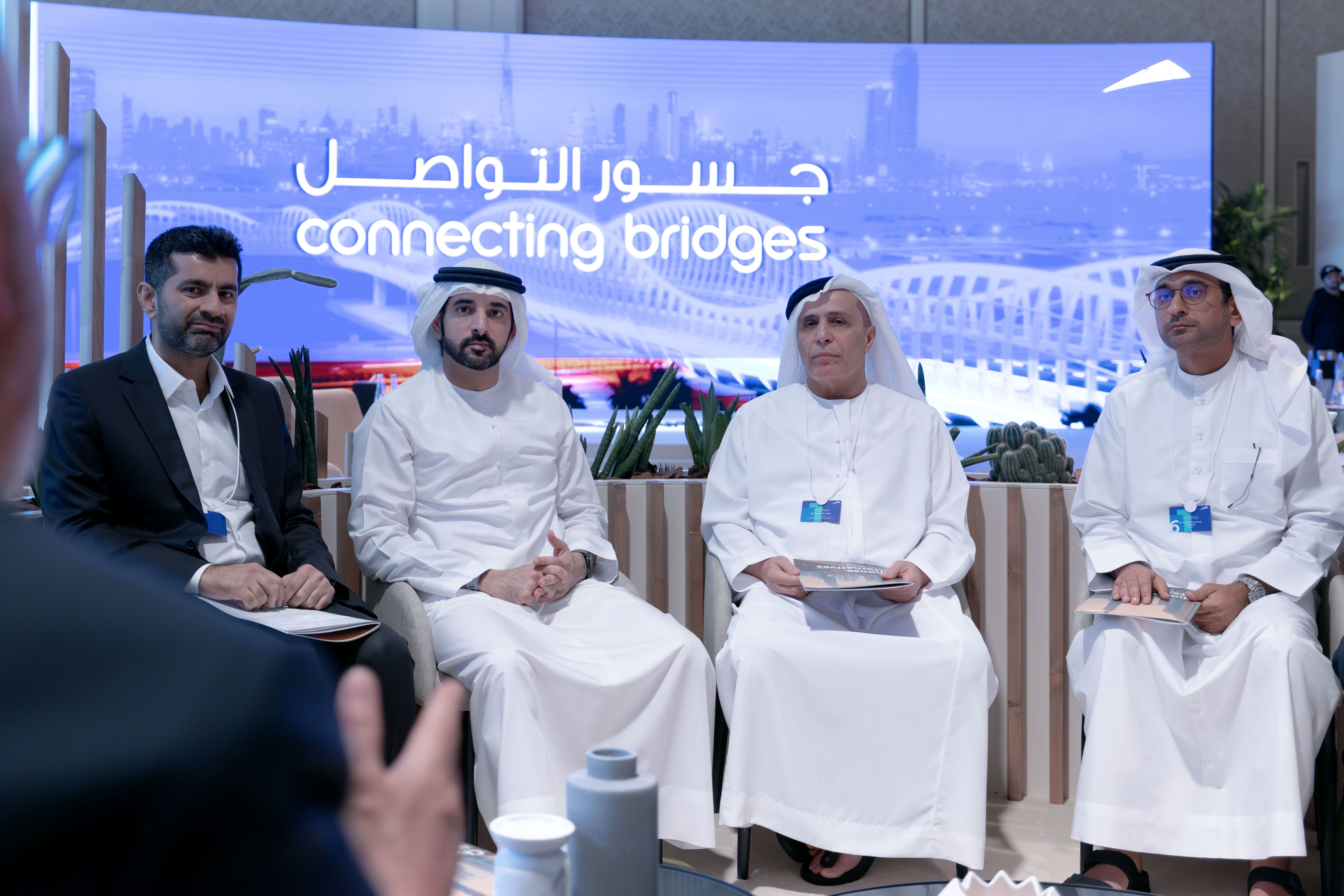 حمدان بن محمد يشهد ورشة "جسور التواصل" بمشاركة 50 مؤسسة من القطاعين الحكومي والخاص والمطورين العقاريين