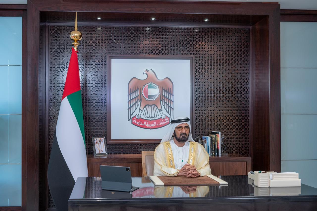 محمد بن راشد يلقي كلمة أمام قمة القادة حول المناخ