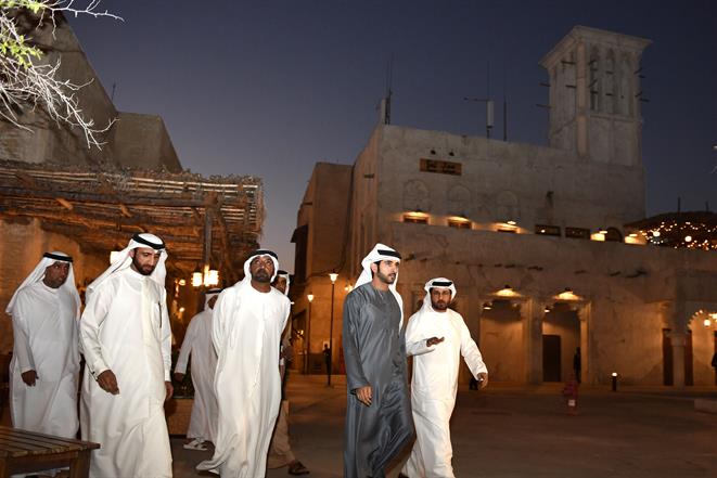 حمدان بن محمد بن راشد يزور مشروع السيف الوجهة السياحية الجديدة على ضفاف خور دبي