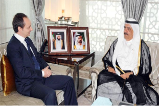 حمدان بن راشد يستقبل القنصل الباكستاني