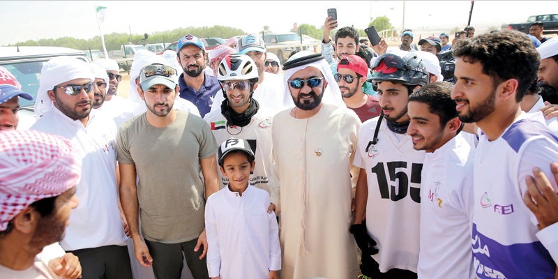 محمد بن راشد يشهد تحدي الوثبة للقدرة