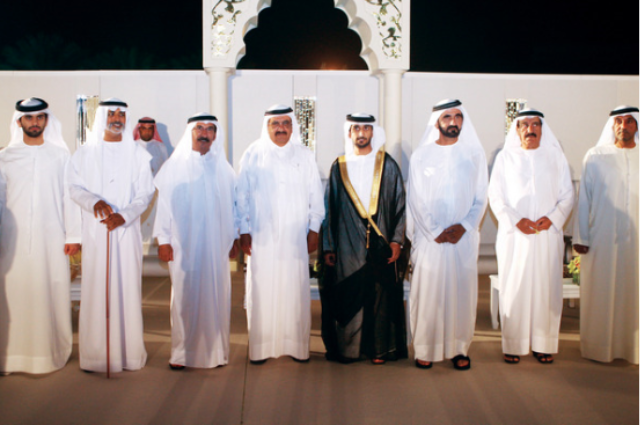 محمد بن راشد يستقبل رئيس واعضاء المجلس الوطني 