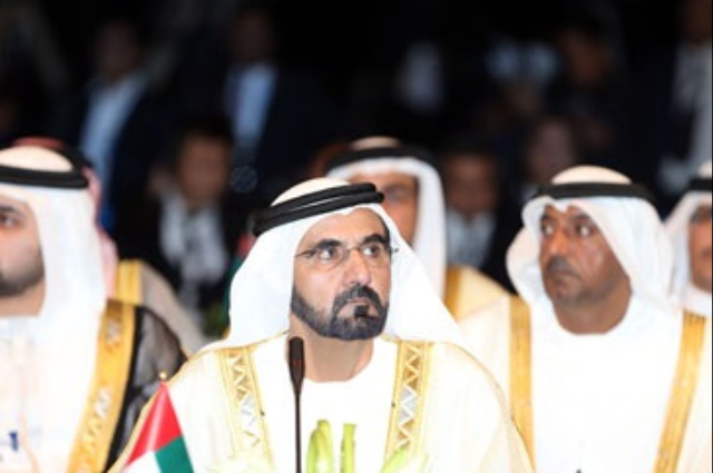 محمد بن راشد  يستقبل ديفيد كاميرون، رئيس الوزراء البريطاني الزائر والوفد المرافق
