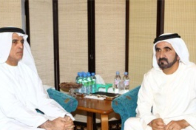 محمد بن راشد يلتقي بأمير دولة الكويت  