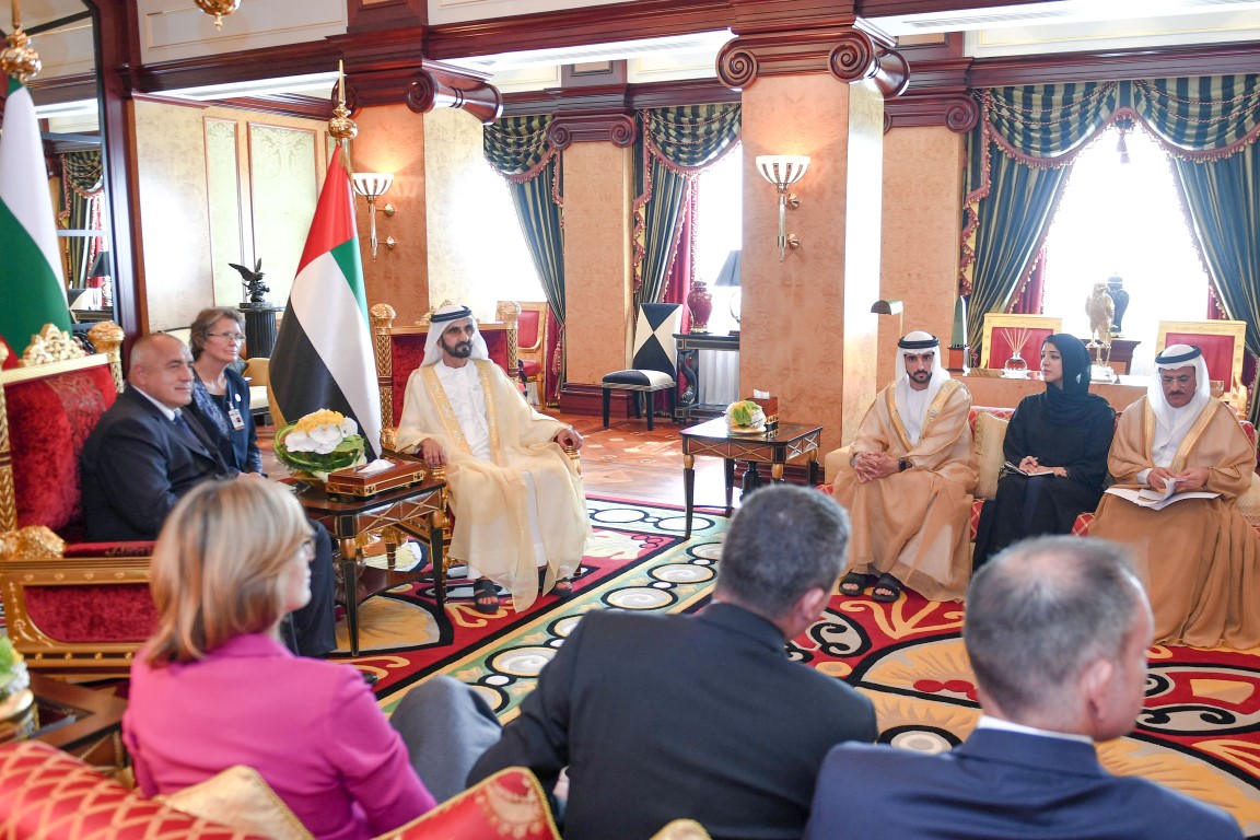 محمد بن راشد يستقبل رئيس وزراء بلغاريا