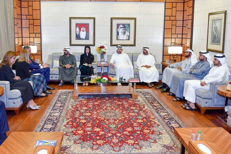 محمد بن راشد يستقبل رئيس مونتينيغرو