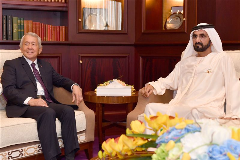 محمد بن راشد يستقبل وزير خارجية الفلبين
