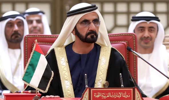 محمد بن راشد يرأس وفد الدولة في القمة الخليجية الـ 37 في المنامة 