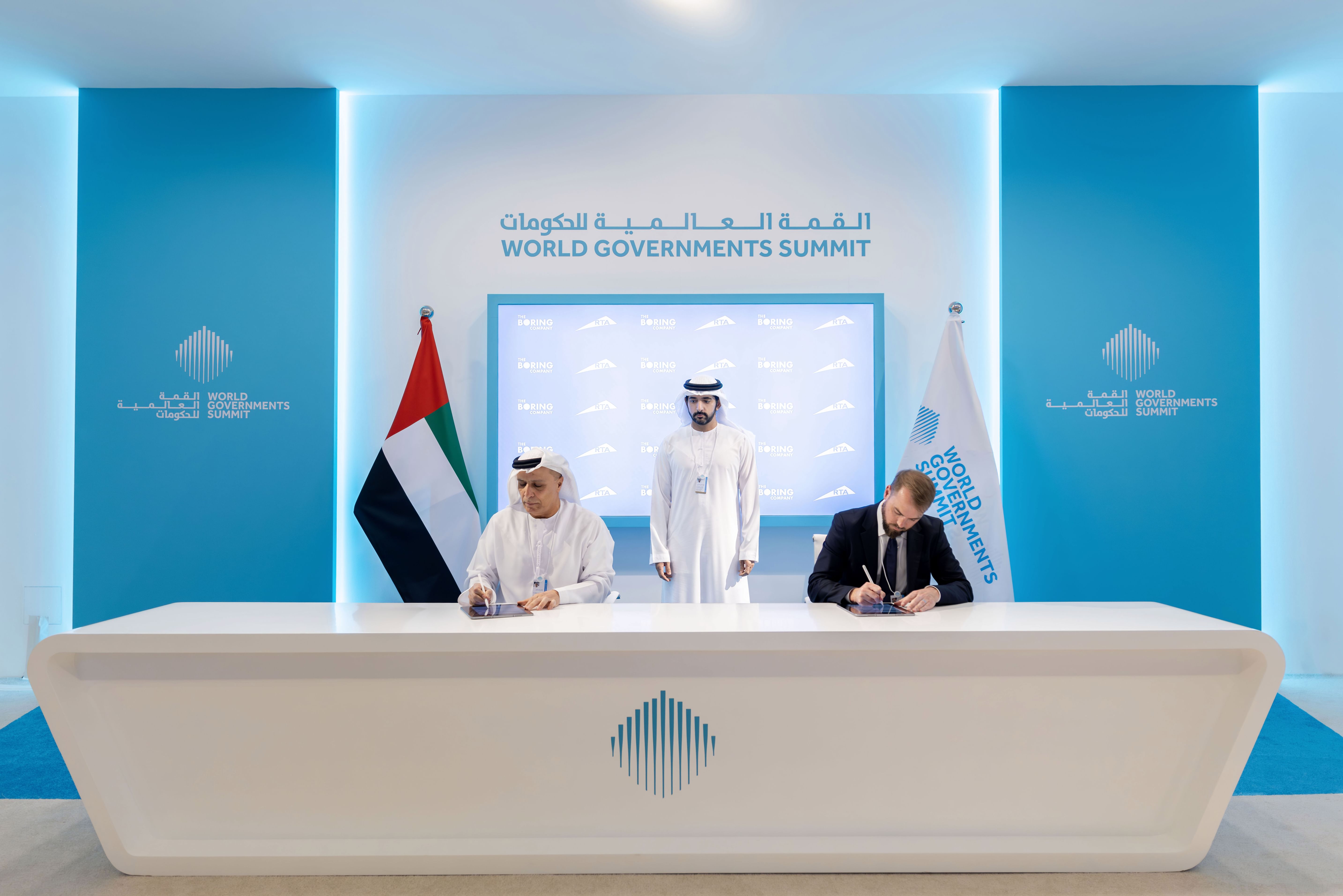 Hamdan bin Mohammed attends MoU signing between RTA, Boring Company for ‘Dubai Loop’