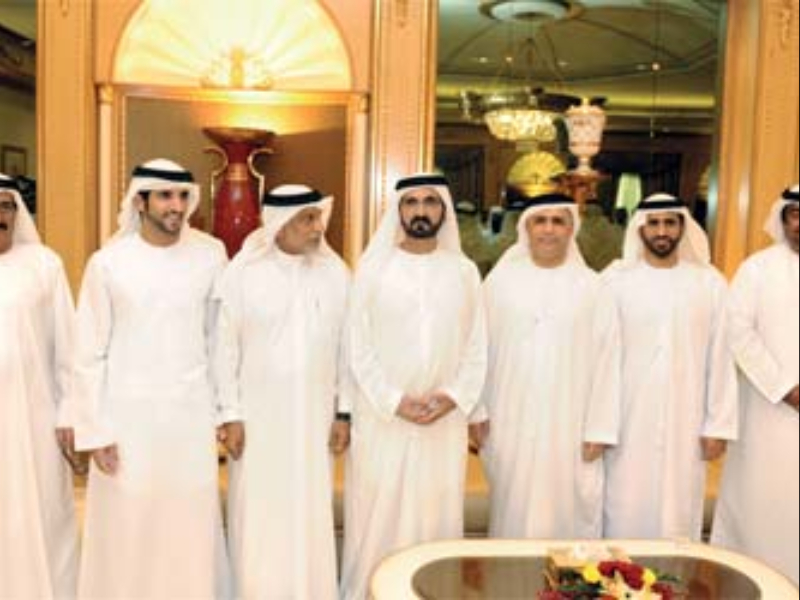 محمد بن راشد يتناول الإفطار على مأدبة محمد بن زايد 