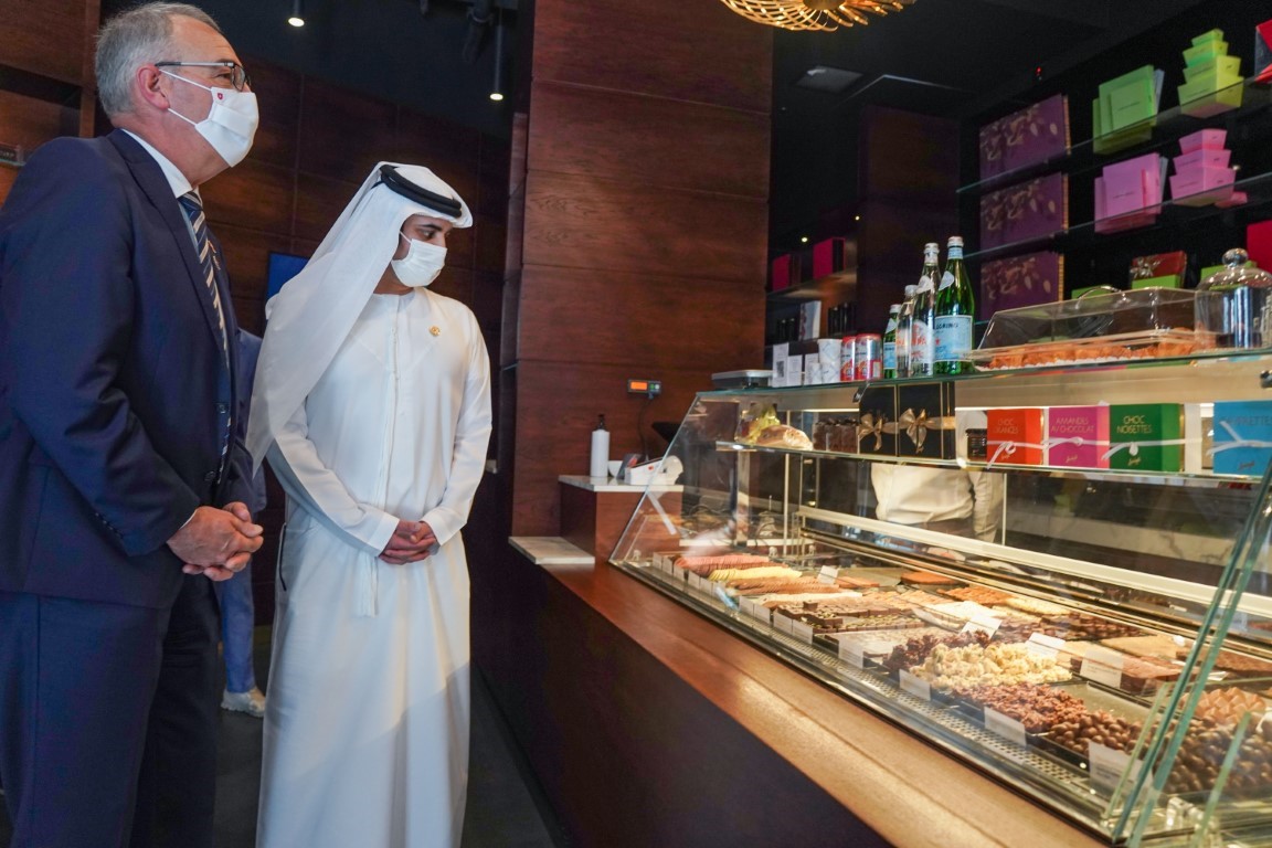 Maktoum bin Mohammed visits Swiss Pavilion at Expo 2020 Dubai, meets with the President of the Swiss Confederation
