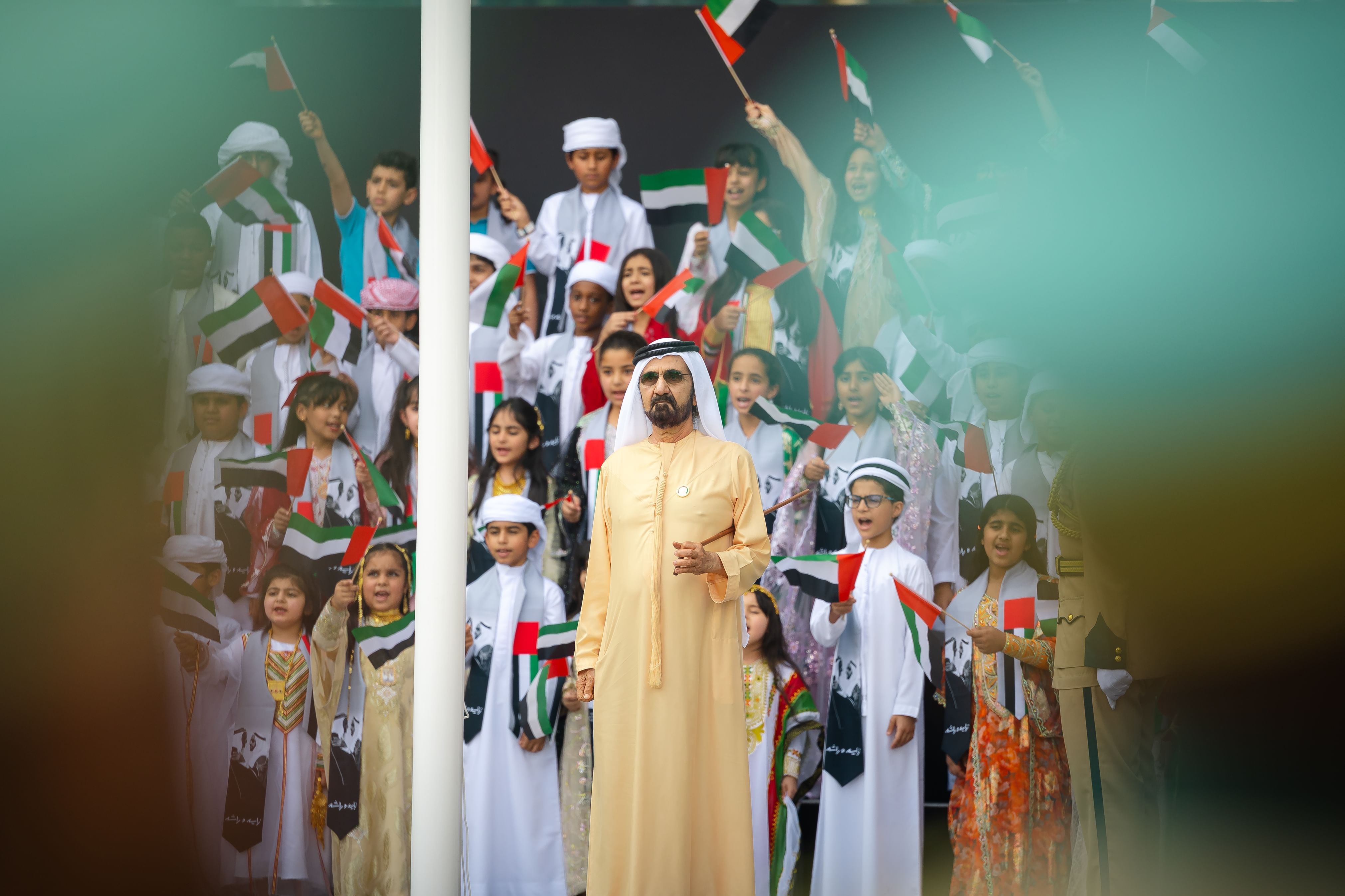 Mohammed bin Rashid attends UAE Flag Day celebration at DIFC