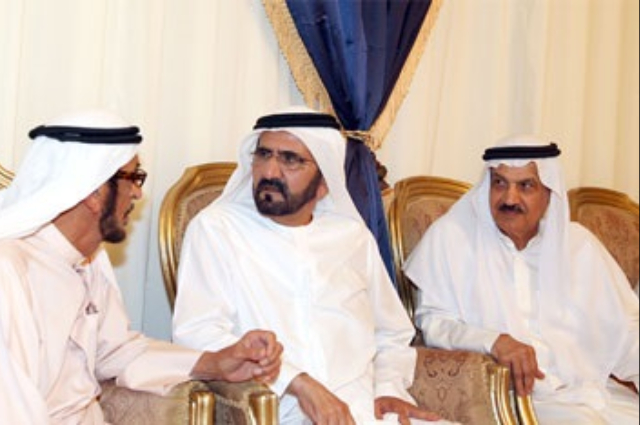 محمد بن راشد يعزي عبدالله عمران تريم بوفاة والدته