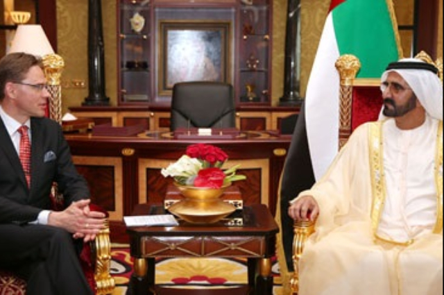 محمد بن راشد يصل الى الرياض